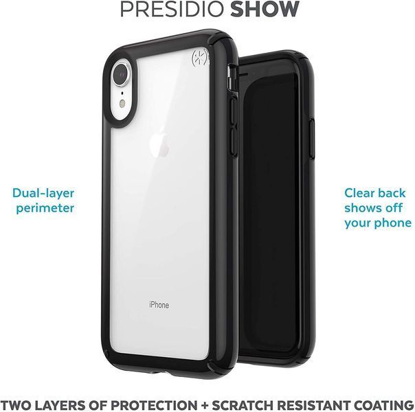 Чохол Speck Presidio Show Clear Black для Iphone XR 1148269253 фото