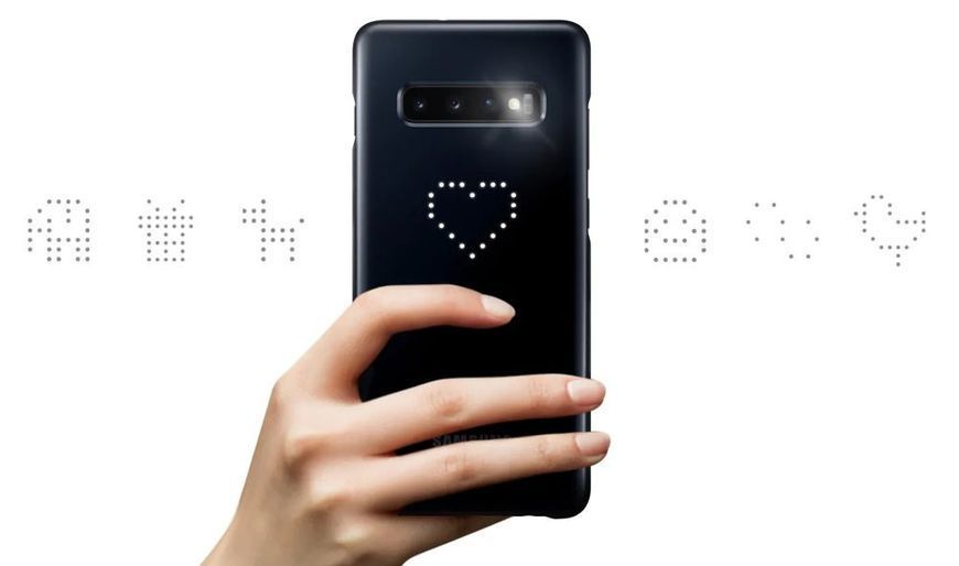 Чехол Samsung Led Back Cover Black для Galaxy S10 Plus SM-G975 1510091234 фото