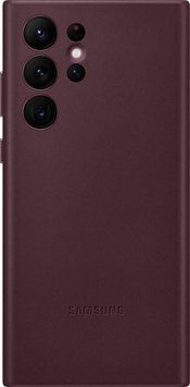 Чохол Samsung Leather Cover Burgundy для Galaxy S22 Ultra SM-S908 1681961429 фото