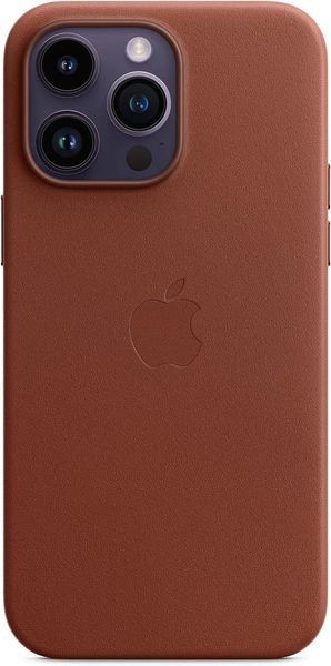 Чохол Apple Leather Case with MagSafe Umber для iPhone 14 Pro Max 2122297216 фото