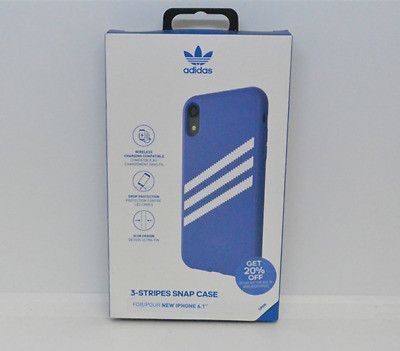 Чохол Adidas 3-Stripes Snap Gazelle Blue/White для Iphone XR 1148276786 фото