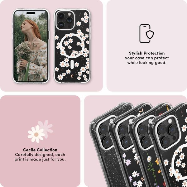 Чохол Spigen Cyrill Cecile MagSafe White Daisy для iPhone 15 Pro Max ACS06624 2502216667 фото