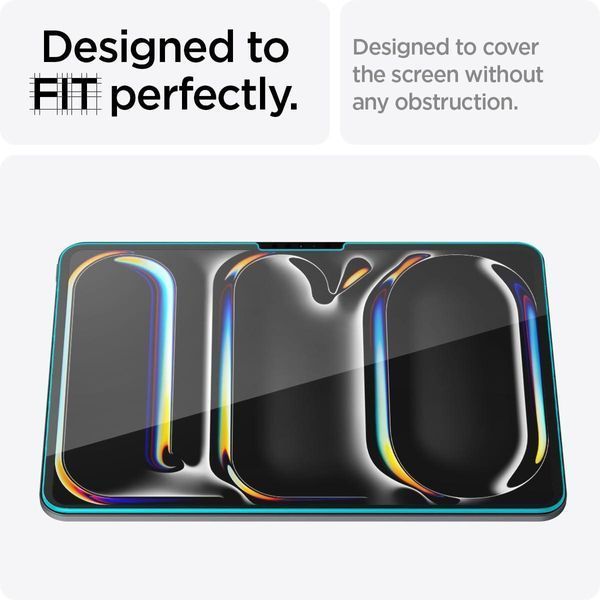 Защитное стекло Spigen Glas.tR EZ Fit для Apple iPad Pro 11&rdquo; M5 | M4 2025 | 2024 AGL07788