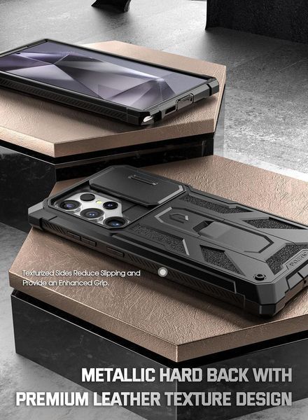Захисний чохол 360&deg; Poetic Spartan Matte Black для Samsung Galaxy S24 Ultra SM-S928 2231039255 фото