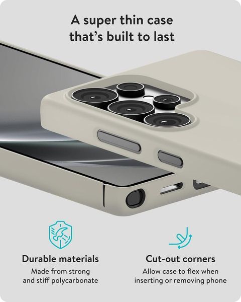 Чохол Mous MagSafe Super Thin 2.0 Stone для Samsung Galaxy S25 Ultra 2694866125 фото