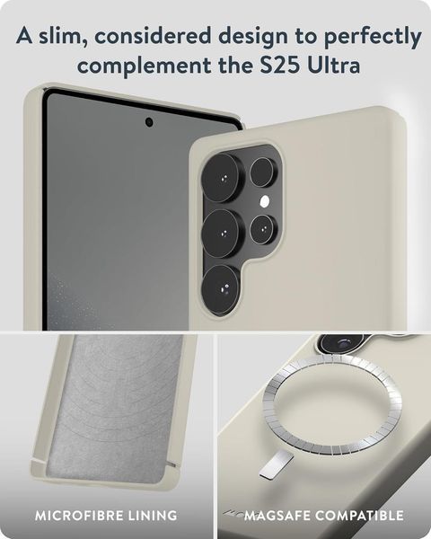 Чохол Mous MagSafe Super Thin 2.0 Stone для Samsung Galaxy S25 Ultra 2694866125 фото