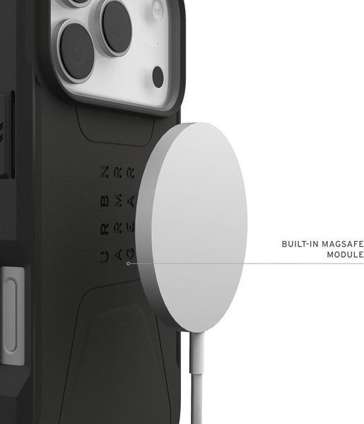 Чехол UAG Civilian MagSafe Black для iPhone 18 Pro | 17 Pro уценка 3142666677 фото