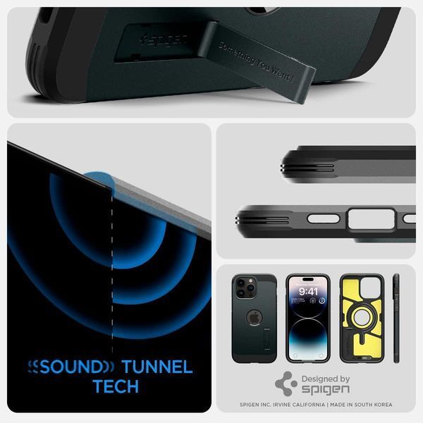 Чехол Spigen Tough Armor with MagSafe Abyss Green для iPhone 14 Pro Max