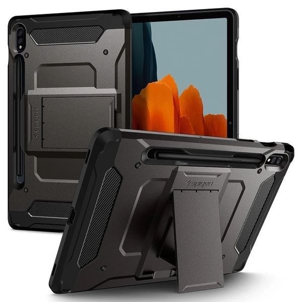 Чехол Spigen Tough Armor Pro Gunmental для Galaxy Tab S7 | S8 ACS01605 1835602140 фото