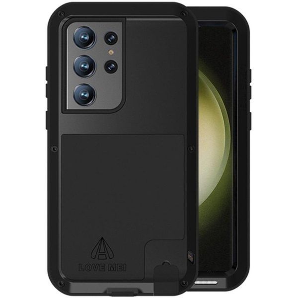 Захисний чохол Love Mei PowerFul Black для Samsung Galaxy S23 Ultra SM-S918