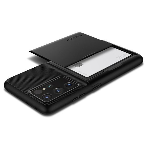 Чохол Spigen Slim Black Armor для Samsung Galaxy S21 Ultra