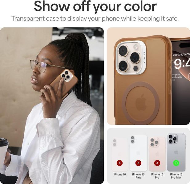 Чехол Spigen Cyrill UltraSheer MagSafe Espresso для iPhone 16 Pro Max ACS08246 2509914955 фото