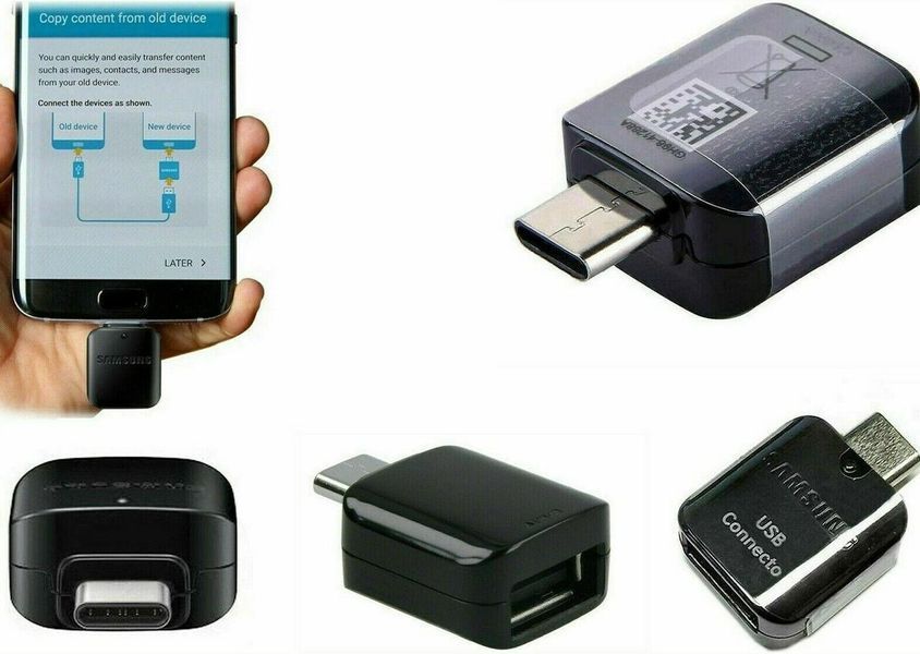 Перехідник Samsung OTG USB на Type-C Black 1962247000 фото