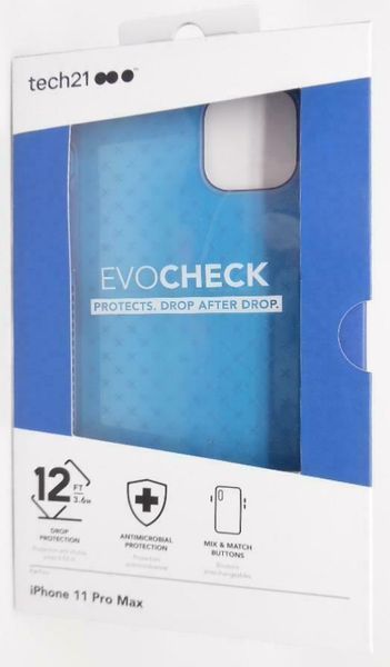 Чохол Tech21 Evo Check Classic Blue для iPhone 11 Pro Max