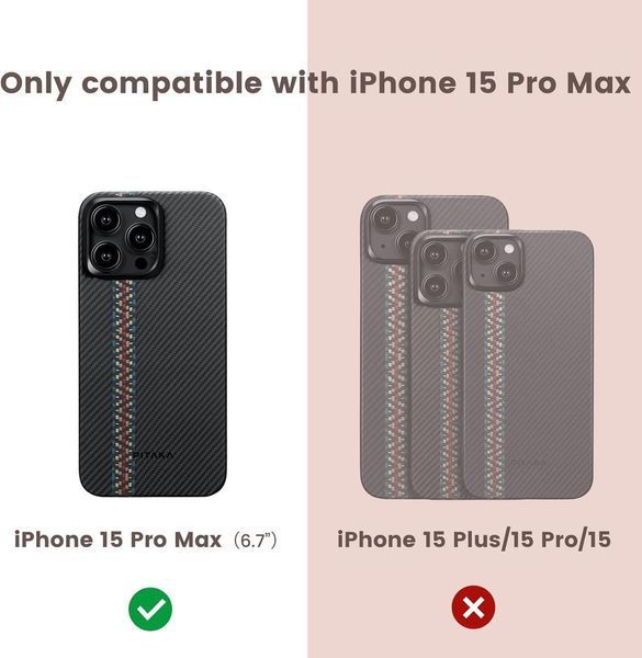 Чехол Pitaka MagEZ Case 4 Rhapsody для iPhone 15 Pro Max 2394194059 фото