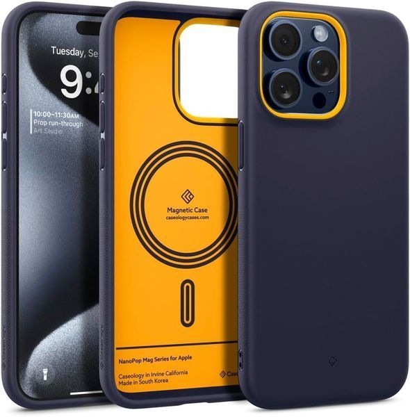 Чохол Caseology Nano Pop Mag Blueberry Navy для iPhone 15 Pro ACS06752 2000713075 фото