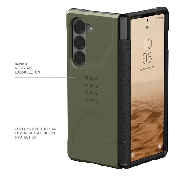 Чехол UAG Civillian Series Olive Drab для Samsung Galaxy Fold 6 2480406993 фото