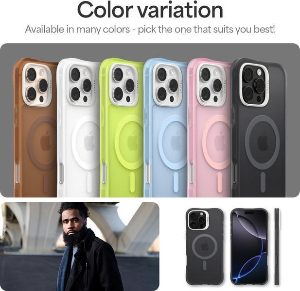 Чохол Spigen Cyrill UltraSheer MagSafe Space Gray для iPhone 16 Pro Max 2509926912 фото