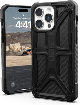 Чохол UAG Monarch Carbon Fiber Black для iPhone 15 Pro Max 2461087283 фото