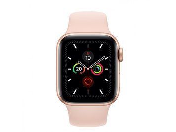 Смарт-Apple Watch Series 5 GPS, 44mm Gold Aluminium Case with White Sport Band Model A2093 1226190270 фото