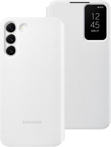 Чохол Samsung Clear View Cover White для Galaxy S22 Plus SM-906 2699801012 фото