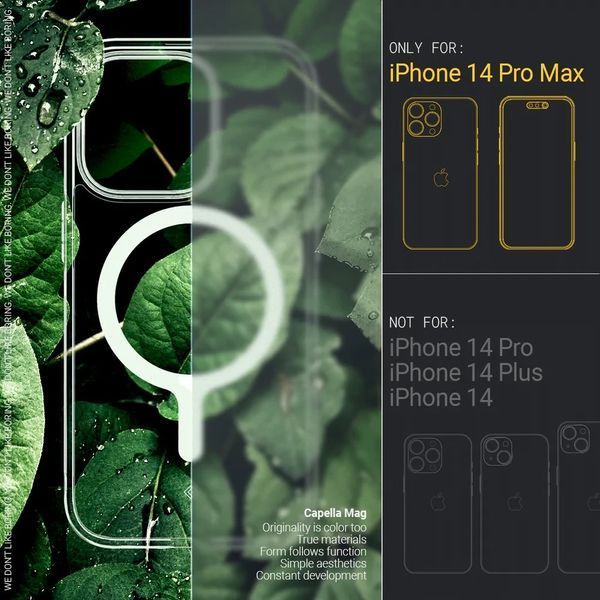 Чехол Caseology Capella Mag Clear White для iPhone 14 Pro Max