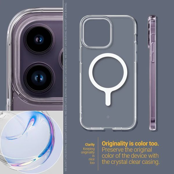 Чехол Caseology Capella Mag Clear White для iPhone 14 Pro Max