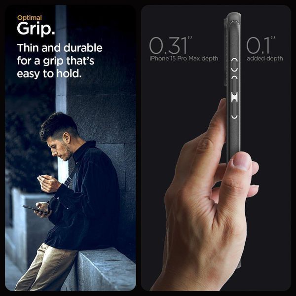 Чохол Spigen Mag Armor MagFit Matte Black для iPhone 15 Pro Max ACS06597 2201223688 фото