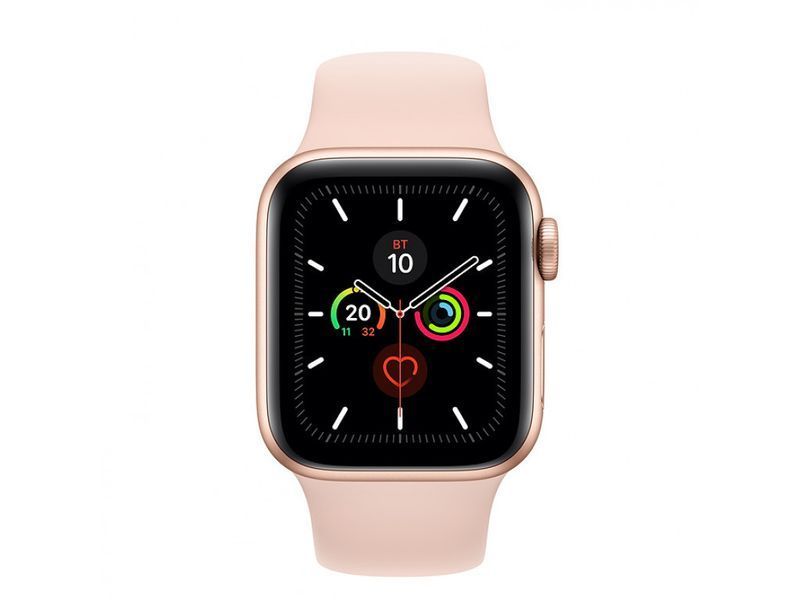 Смарт-часы Apple Watch Series 5 GPS, 44mm Gold Aluminium Case with White Sport Band Model A2093 1226190270 фото