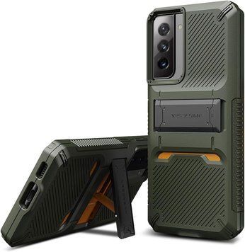 Чохол Vrs Design Damba QuickStand Pro Green для Samsung Galaxy S21 5G SM-G991 1794235624 фото