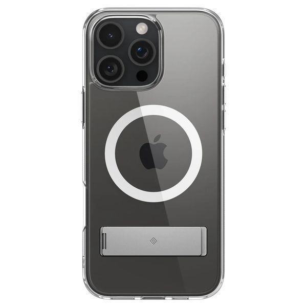 Чехол Caseology Capella Mag Kickstand Clear White Silver для iPhone 16 Pro ACS08184 ACS08184 фото