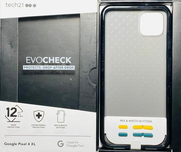 Чохол Tech21 Evo Check Smoke Black для Google Pixel 4xl 2167085580 фото