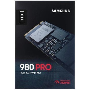 SSD накопичувач Samsung 980 Pro 1TB (MZ-V8P1T0BW), M.2 PCIe 4.0 x4 V-NAND, NEW 2023 (up to 7000/5000 MB/s) 1921842333 фото