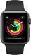 Смарт-Apple Смарт-Apple Watch Series 3 GPS 38mm Space Aluminium Grey Case with Black Sport Band 1226196895 фото 1