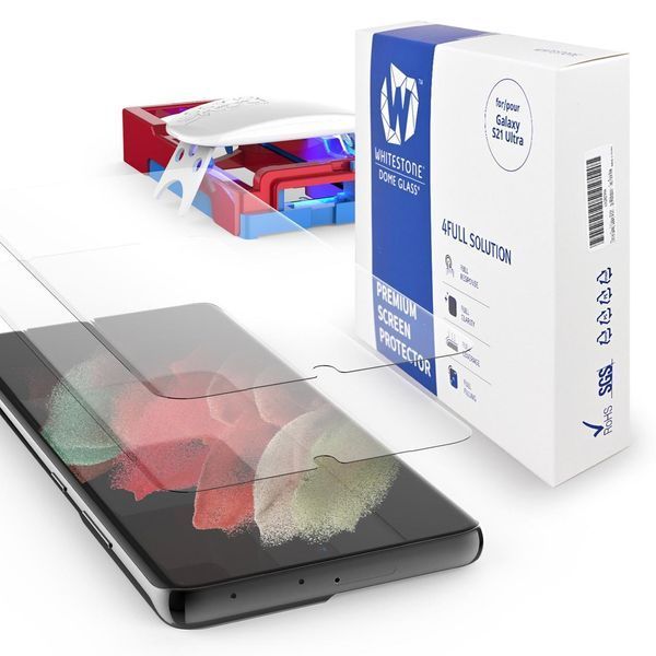 Защитное стекло Whitestone Dome Glass 4Full Solution для Samsung Galaxy S21 Ultra