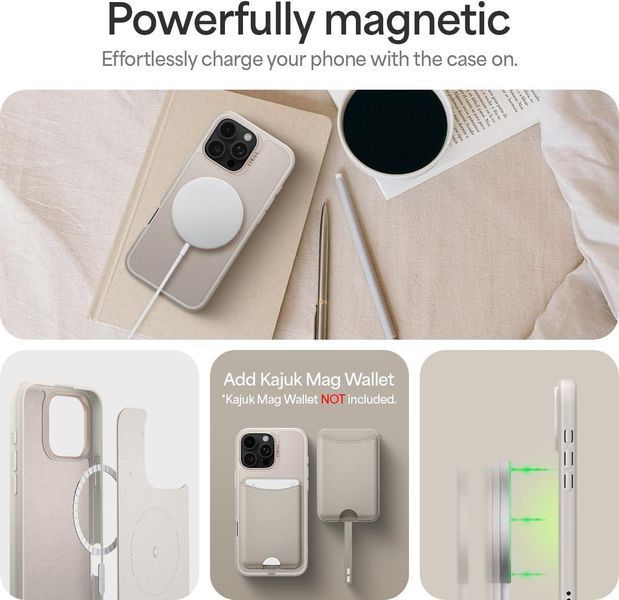 Чехол Spigen Cyrill Kajuk MagSafe Classic Charm Cream для iPhone 16 Pro Max ACS08401 2510042629 фото