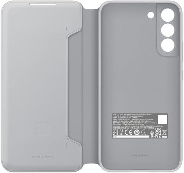 Чохол Samsung Smart LED View Cover Light Gray для Galaxy S22 Plus 2699804115 фото