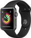 Смарт-Apple Смарт-Apple Watch Series 3 GPS 38mm Space Aluminium Grey Case with Black Sport Band 1226196895 фото 3