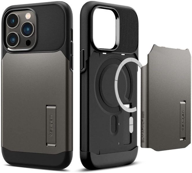 Чохол Spigen Slim Armor with MagFit Gunmetal для iPhone 14 Pro Max ACS04646 2202324190 фото