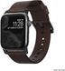 Шкіряний ремінець Nomad Modern Strap Rustic Brown Black Hardware для Apple Watch 38mm | 40mm 2167105201 фото 6