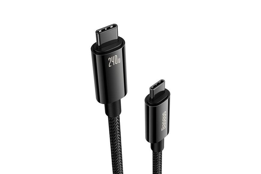 Кабель Baseus 240W PD 3.1 5A QC 4.0 Super Charge Black 2m 1892019843 фото