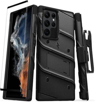 Чохол Zizo Bolt Series Black з кліпсою для Samsung Galaxy S22 Ultra SM-S908 1760675041 фото