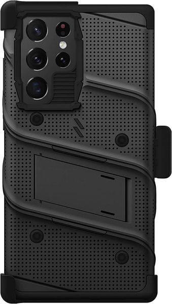 Чехол Zizo Bolt Series Black с клипсой для Samsung Galaxy S22 Ultra SM-S908