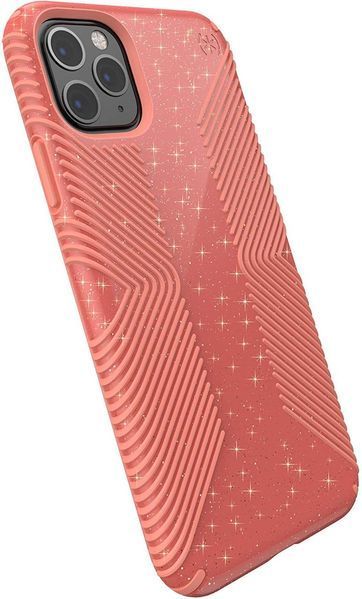 Чехол Speck Presidio Grip + Glitter Lilypink Glitter | Papaya Pink для iPhone 11 Pro Max