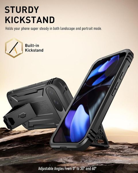 Противоударный чехол 360&deg; Poetic Revolution Series Black для Google Pixel 9 | 9 Pro 2337950250 фото