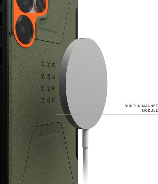 Чохол UAG Civilian Magsafe Olive Drab для Samsung Galaxy S25 Ultra 2833929984 фото