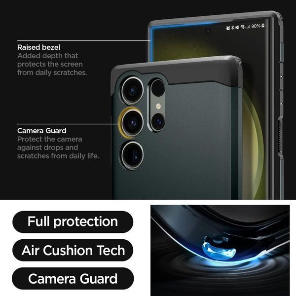 Чехол Spigen Tough Armor Abyss Green для Samsung Galaxy S23 Ultra SM-S918 ACS05625