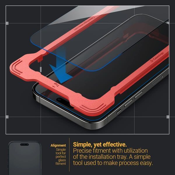 Захисне скло Caseology Snap Fit 2-Pack для iPhone 13 Pro Max | 14 Plus 1847713911 фото