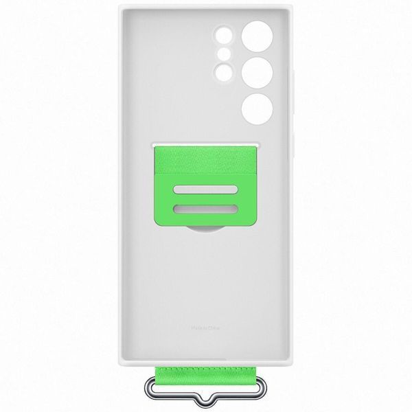 Чехол Samsung Silicone Cover White with Strap для Samsung S22 Ultra SM-S908 1987946556 фото