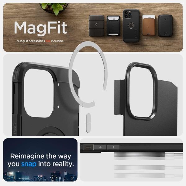 Чехол Spigen Tough Armor with MagSafe Black для iPhone 14 Pro Max 1819593445 фото